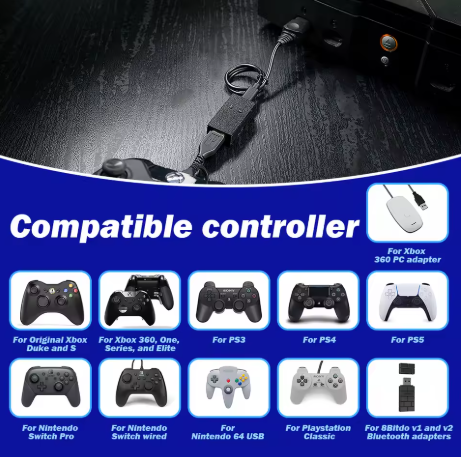 Adaptador de Mini controlador OGX para Xbox
